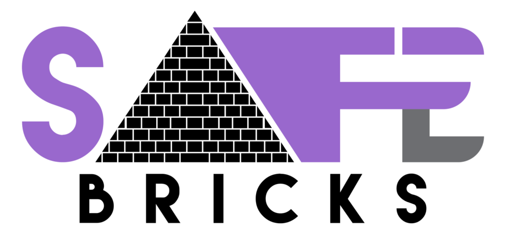 a purple and black logo