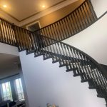 painting staircase after photo